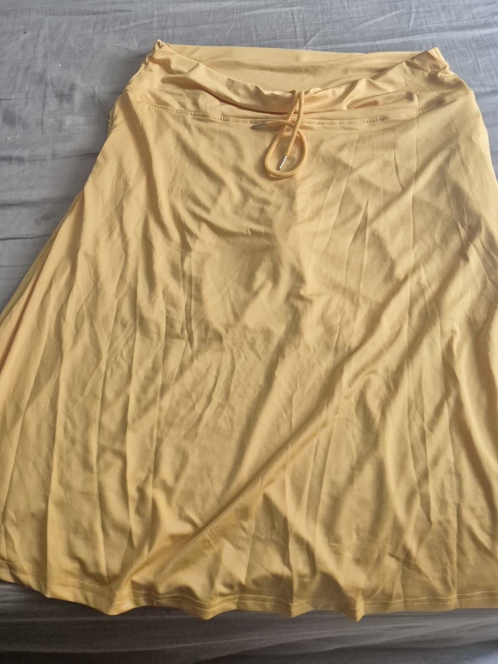 Yellow A-Line Women's Skirt - Classic Lightweight Style